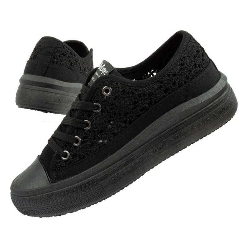 Lee Cooper LCW-23-44-1618L Shoes Black Krajky černý 1