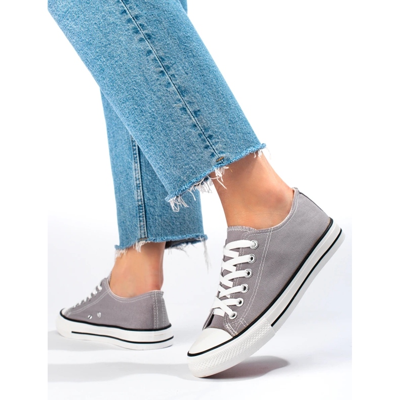 J. Star Klasické šedé tenisky šedá 2