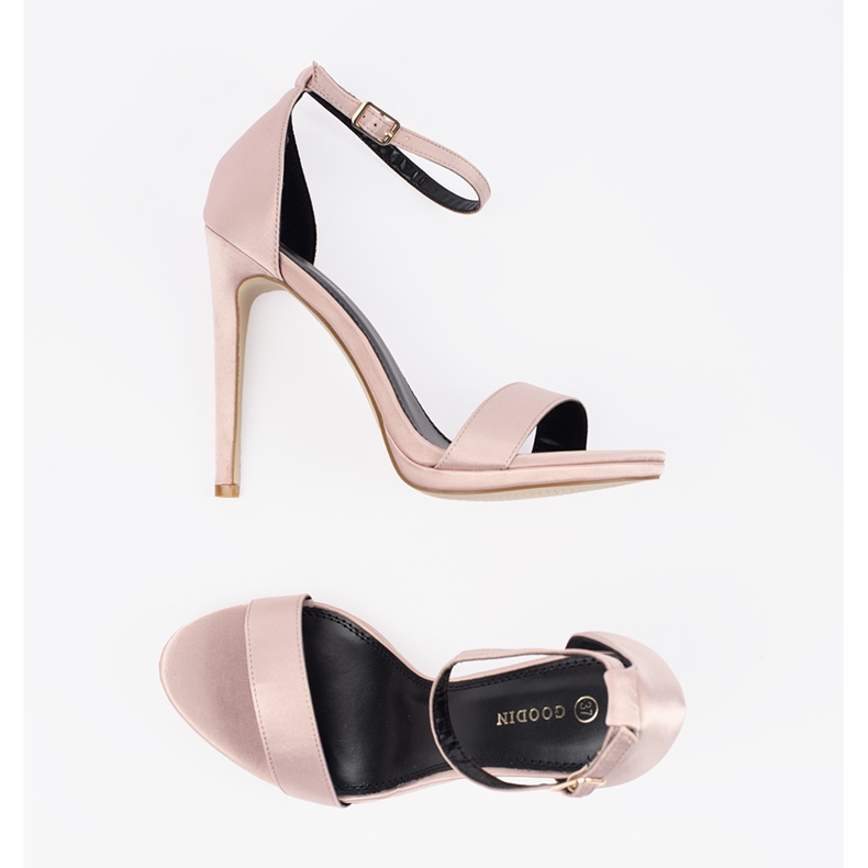 Dámské sandály na vysokém podpatku Shelovet růžový 2