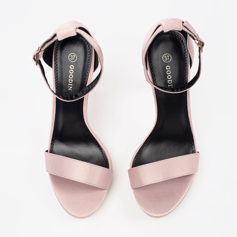 Dámské sandály na vysokém podpatku Shelovet růžový 1