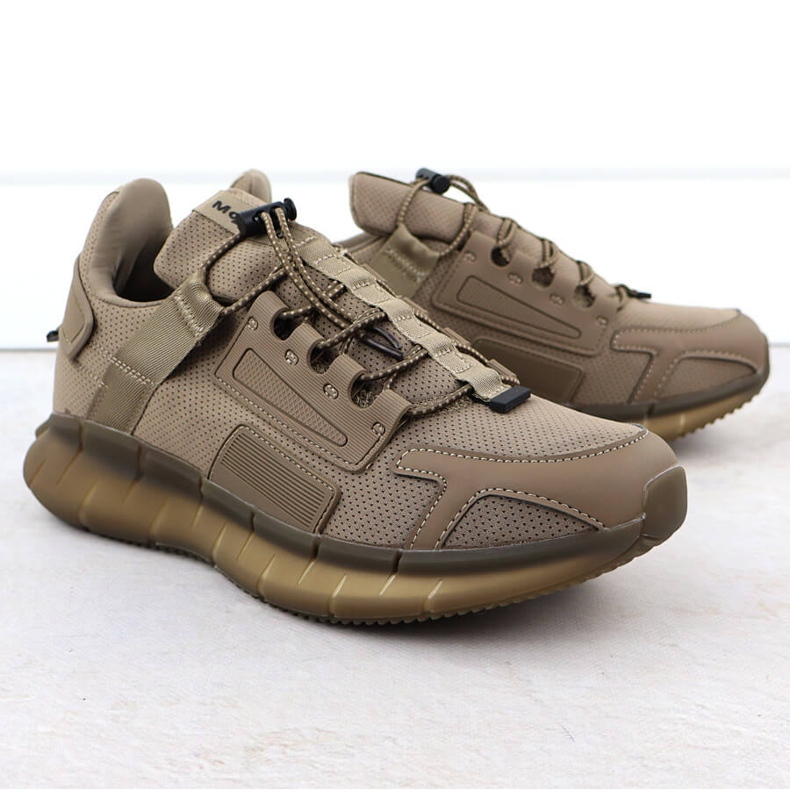 Pánské sportovní boty hnědé McArthur MC4 zelená 1