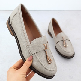 Boty dámské mokasíny Lordy Beige Potocki SZ12627 béžový 1 Boty dámské mokasíny Lordy Beige Potocki SZ12627 béžový 1
