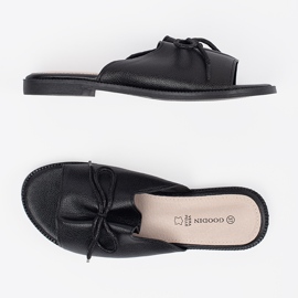 Goodin Černé klapky s lukem černý 1