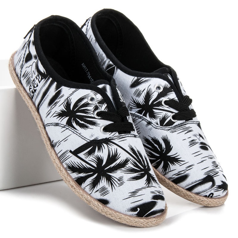 Mckeylor BLACK & WHITE tenisky se zavazováním bílý černá 1 Mckeylor BLACK & WHITE tenisky se zavazováním bílý černá 1