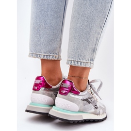 D.Franklin Sneakers Dámské sportovní boty D.Franlin DFSH378006 stříbro 2
