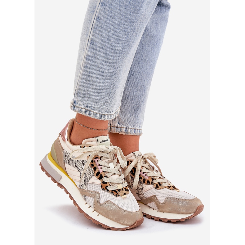 D.Franklin Tenisky dámské sportovní boty D.Franlin DFSH378006 Zlato zlatý 1