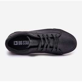 Pánské klasické nízké ekologické kožené tenisky Big Star NN174252 Black černý 1