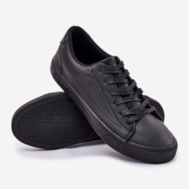 Pánské klasické nízké ekologické kožené tenisky Big Star NN174252 Black černý 2
