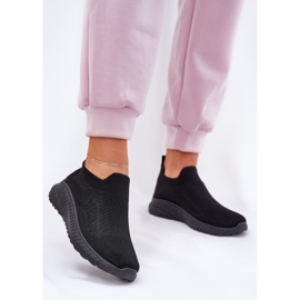 Sklouzl Material Sports Shoes Dámské černé černý 2