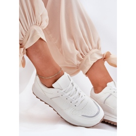 Dámská sportovní obuv na platformě bílá bílý 2 Dámská sportovní obuv na platformě bílá bílý 2