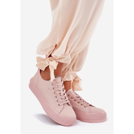 Dámské tenisky na platformě s Eco Leather Big Star RR274A294 Pink růžový 1