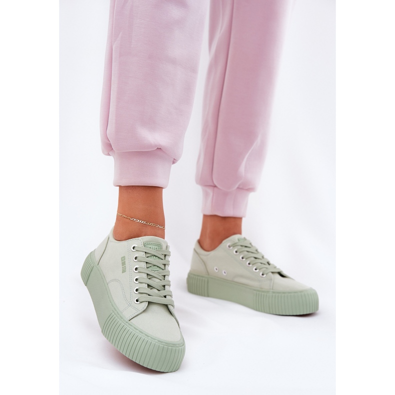 Materiál ženský kamarád tenisky Big Star RR274408 Green zelený 2