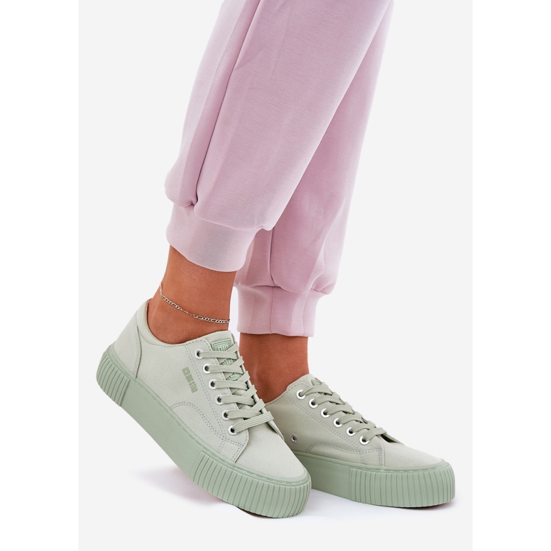 Materiál ženský kamarád tenisky Big Star RR274408 Green zelený 1