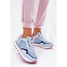 Big Star Dámská semišová světelná sportovní bota velká hvězda RR274236 Hi-Polish Blue modrý 2