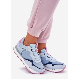 Big Star Dámská semišová světelná sportovní bota velká hvězda RR274236 Hi-Polish Blue modrý 1