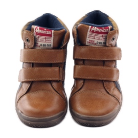 American Club Sportovní s americkou koženou vložkou 16213 námořnická modrá hnědý 4