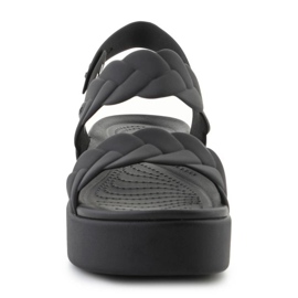 Crocs sandály Brooklyn Woven Low Wedge 209977-060 černý 2