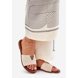 Flip Flip Flip Flip Flip Flip Flip Flops s dekorativními detaily béžový 1