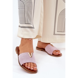 Flip Flip Flip Flip Flip Flip Flip Flip Flip Flops s dekorativními detaily fialová 2