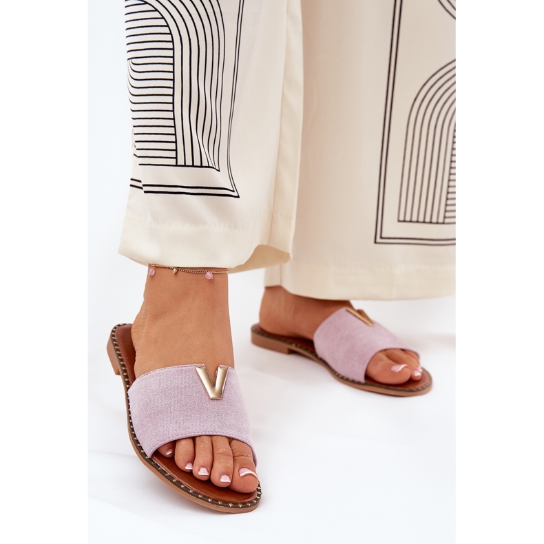 Flip Flip Flip Flip Flip Flip Flip Flip Flip Flops s dekorativními detaily fialová 2