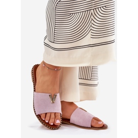 Flip Flip Flip Flip Flip Flip Flip Flip Flip Flops s dekorativními detaily fialová 1
