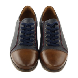 Sportovní boty Badura 3173 tmavě modré barvy hnědý námořnická modrá 4