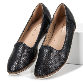 Vinceza Black Openwork Lords černá 1