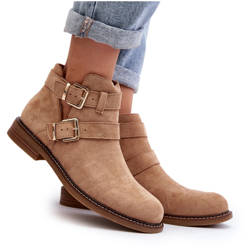 Dámské ploché podpatky s béžovými pruhy 6 Dámské ploché podpatky s béžovými pruhy 6