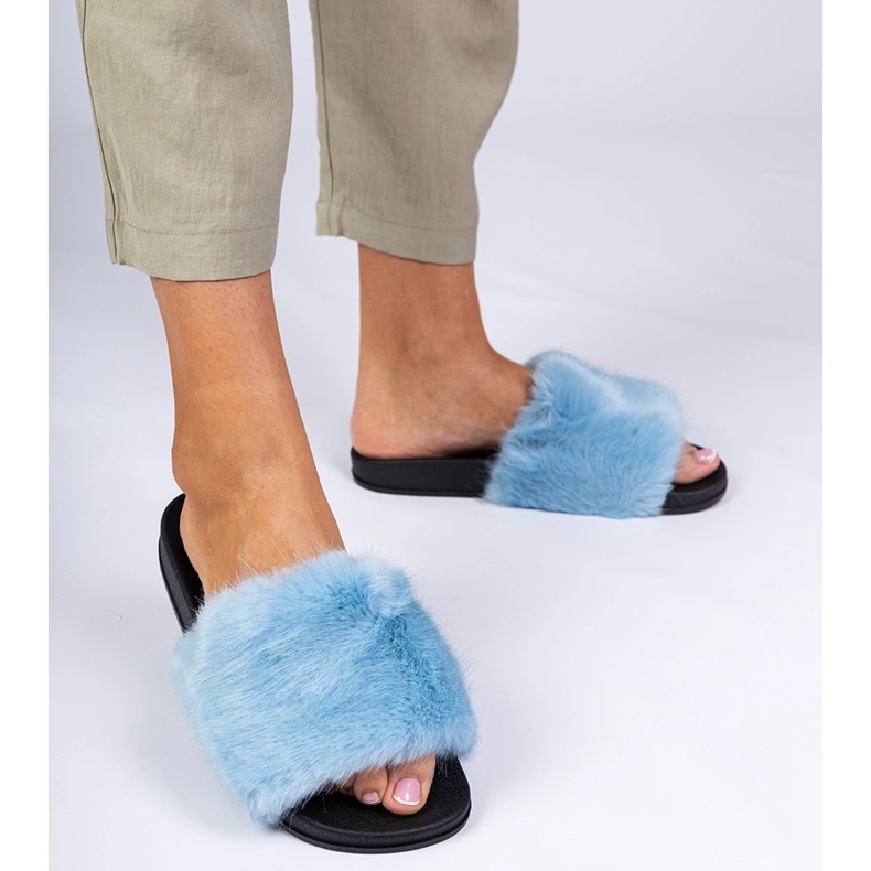 Modré žabky modrý 1