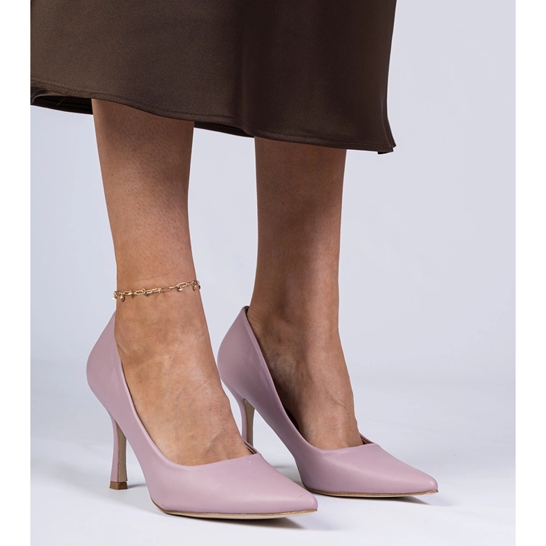 Violet Classic Pumps na ekologickém kolíku fialová 2