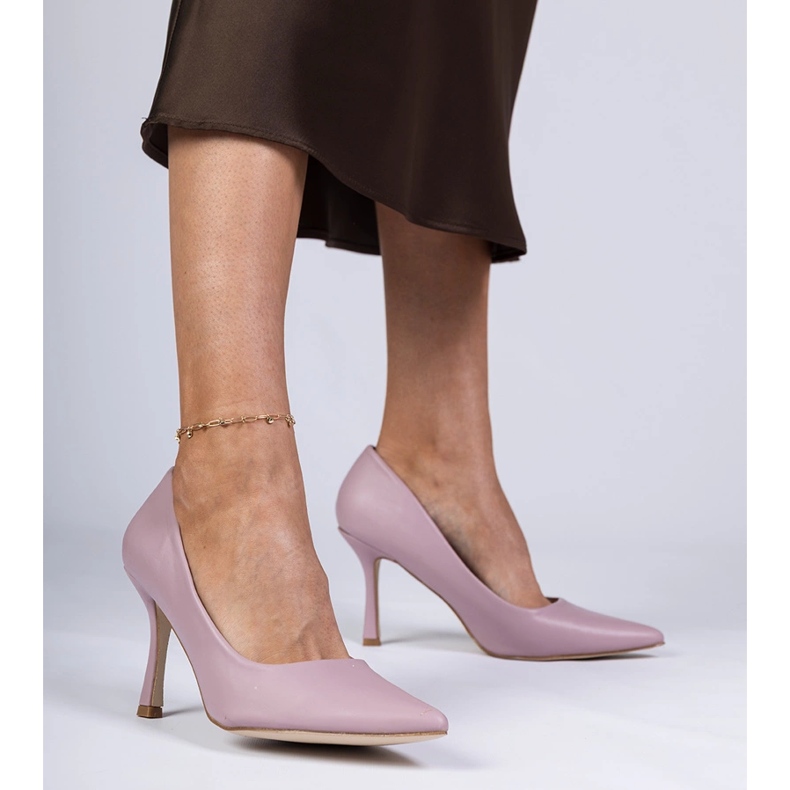 Violet Classic Pumps na ekologickém kolíku fialový 1