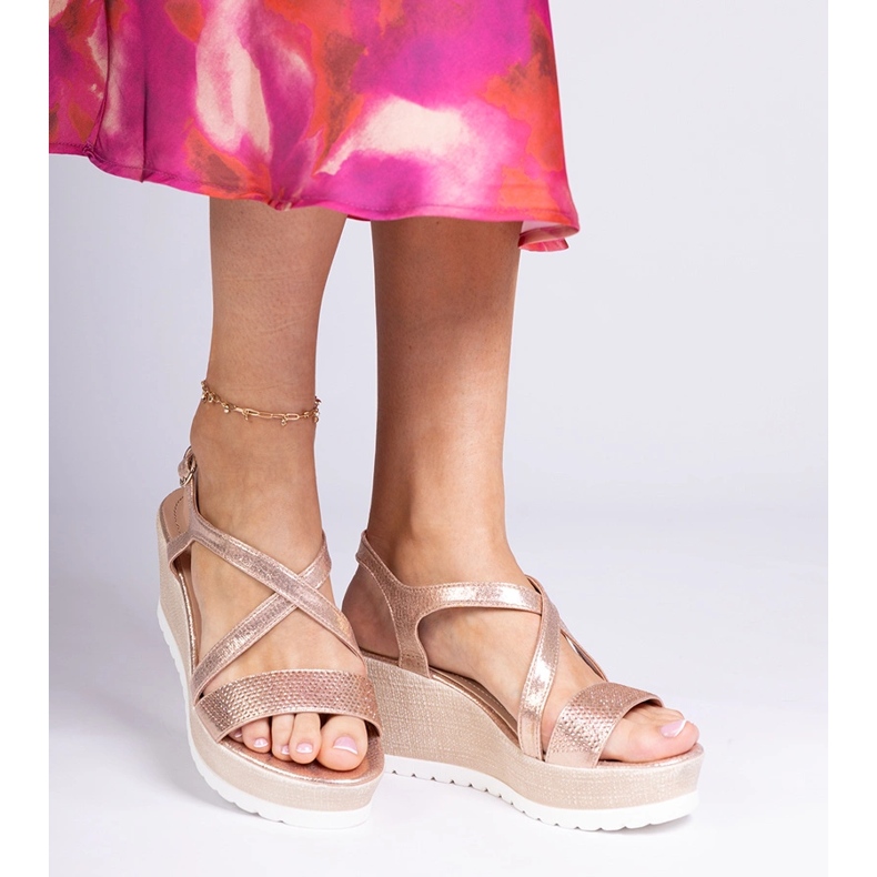 Sindály šampaňského se zirkony zlatý 2