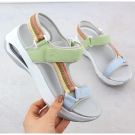 Rieker W3151-90 Sportovní sandály zelená 1