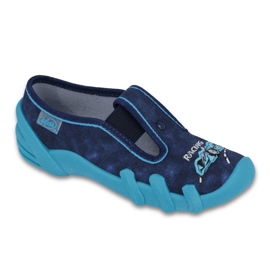 Dětské pantofle Befado 290x173 Navy Blue modrý 1