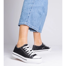 Snily černé ženské třpytky černý 1