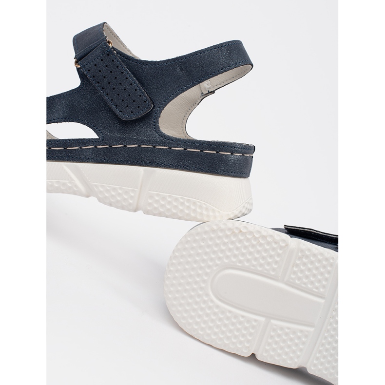 Goodin Navy klasické dámské sandály modrý 1