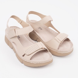 Goodin Beige Classic Dámské sandály béžový 1