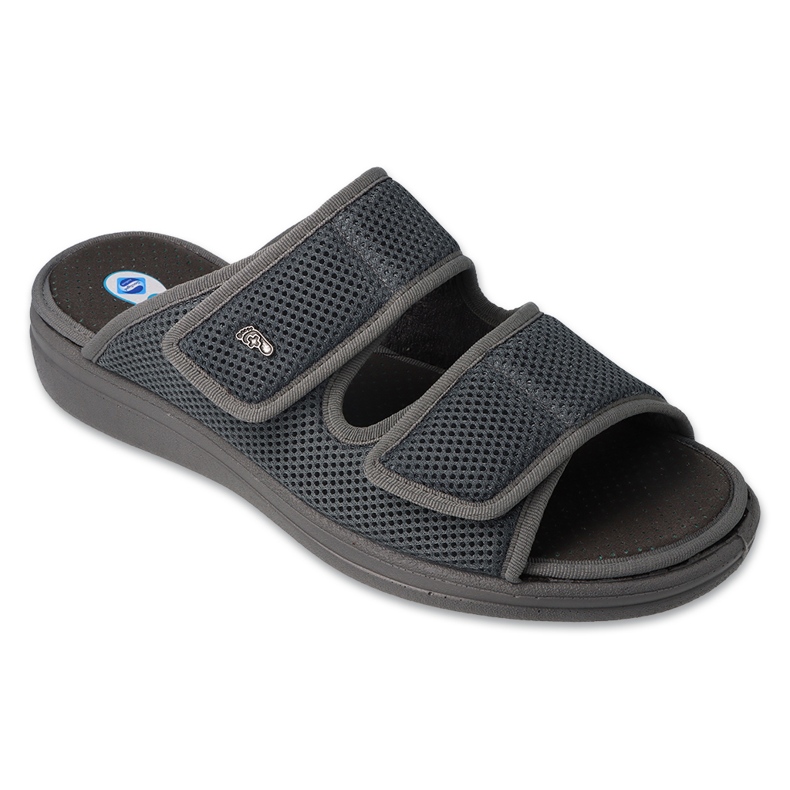 Befado Dr.ORTO pánské pantofle s antibakteriální pu stélkou 083M002 šedá 1 Befado Dr.ORTO pánské pantofle s antibakteriální pu stélkou 083M002 šedá 1