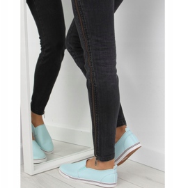 Tenisky slip-on modré xl08p L.BLUE modrý 1 Tenisky slip-on modré xl08p L.BLUE modrý 1