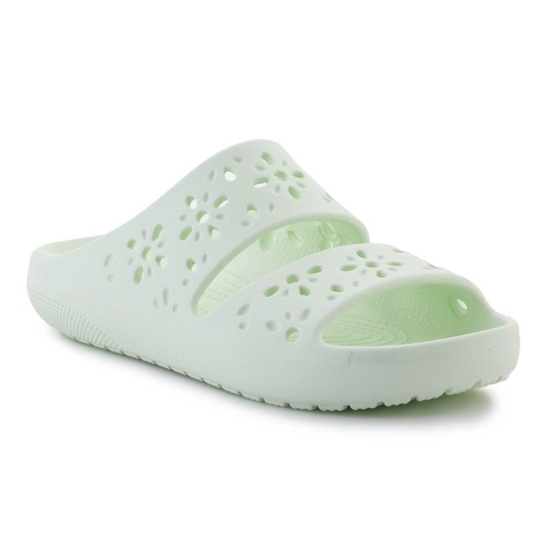 Crocs klasický květinový výřez sandál 210966-3yh žabky zelený 1