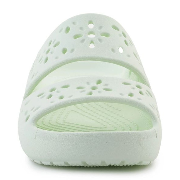 Crocs klasický květinový výřez sandál 210966-3yh žabky zelený 2