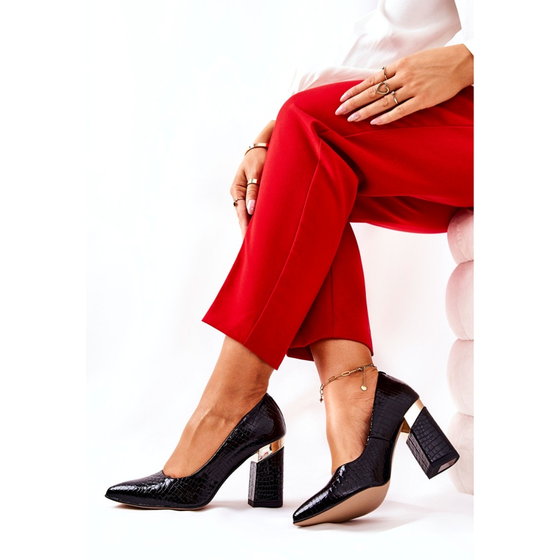Lewski Shoes Lewski Leather Pumps 3117 Black černý 3