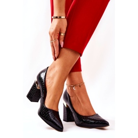 Lewski Shoes Lewski Leather Pumps 3117 Black černý 1