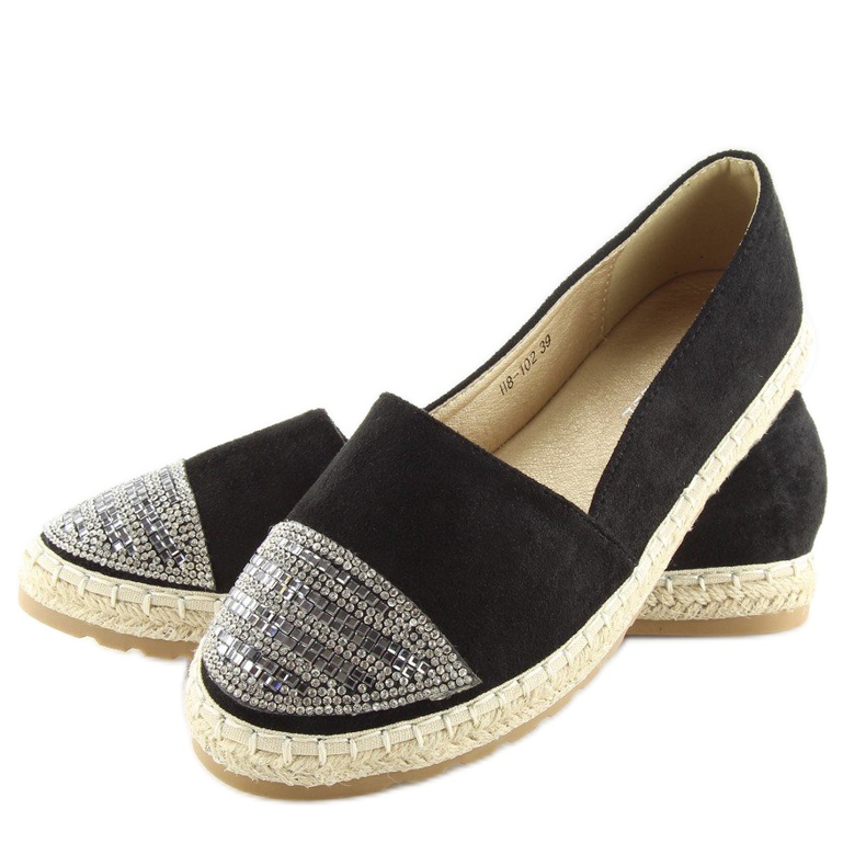 Černé dámské espadrilky H8-102 černé černý 1