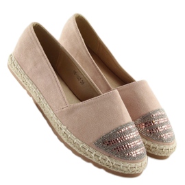 Růžové espadrilky pro ženy H8-102 šampaňské růžový 2