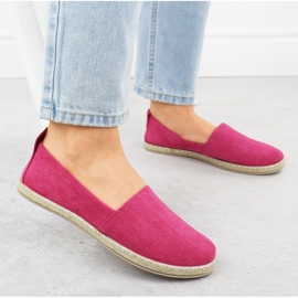 Espadrilles Women's Slip -In Suede Fuchsia Potocki PY16332 růžový 5