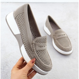 Dámské otevřené boty na platformě Sergio Leone 095H šedá 1 Dámské otevřené boty na platformě Sergio Leone 095H šedá 1