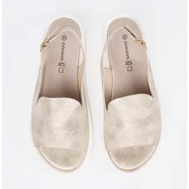 Goodin Zlaté pohodlné dámské sandály zlatý 1