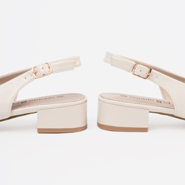 Goodin Světlo -Bolí elegantní sandály s nízkým obsahem béžový 1