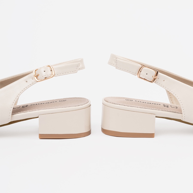 Goodin Světlo -Bolí elegantní sandály s nízkým obsahem béžový 1